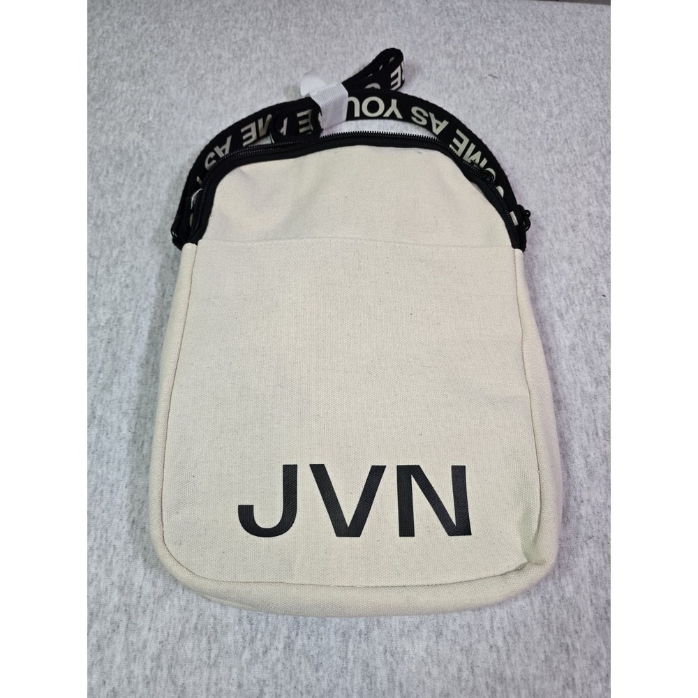 JVN Canvas "Come‎ As You Are" Crossbody cream with straps new no tags